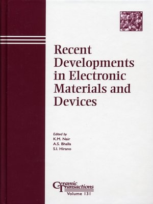 cover image of Recent Developments in Electronic Materials and Devices